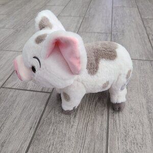 Disney Moana Pua Plush Pig Stuffed Animal White Brown Disney Store